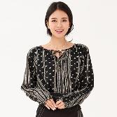 윰블리 루즈핏 블라우스