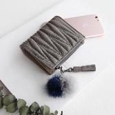 밍크퍼여성반지갑